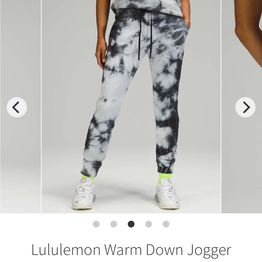 Lululemon warm down Joggers